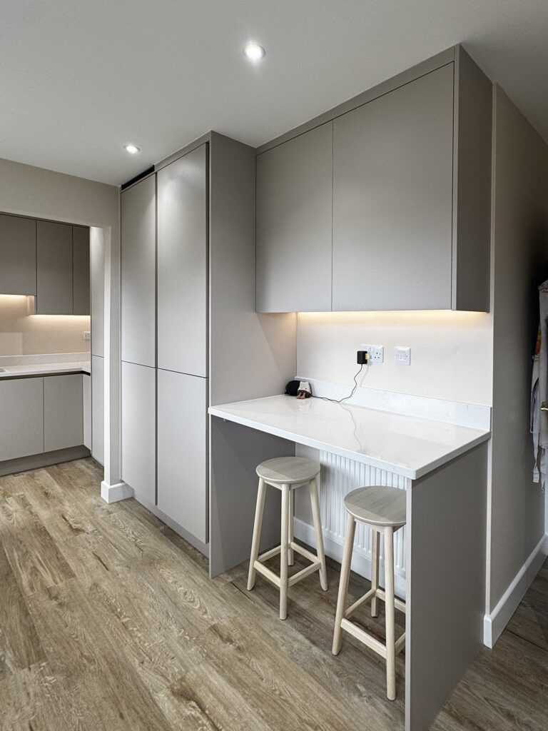 Recent Projects | How We Designed a Calm Contemporary Kitchen & Utility Room in Redditch