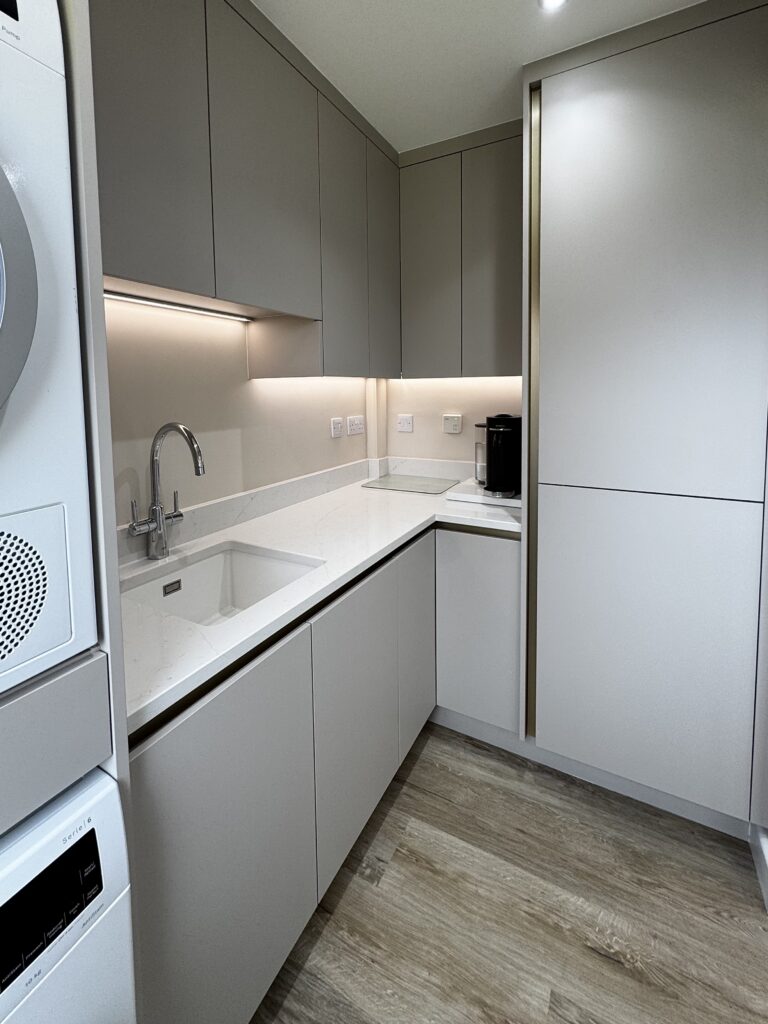 Recent Projects | How We Designed a Calm Contemporary Kitchen & Utility Room in Redditch