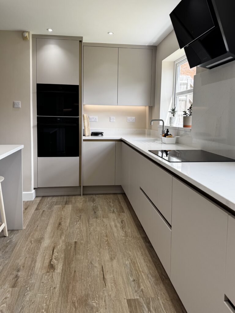 Recent Projects | How We Designed a Calm Contemporary Kitchen & Utility Room in Redditch