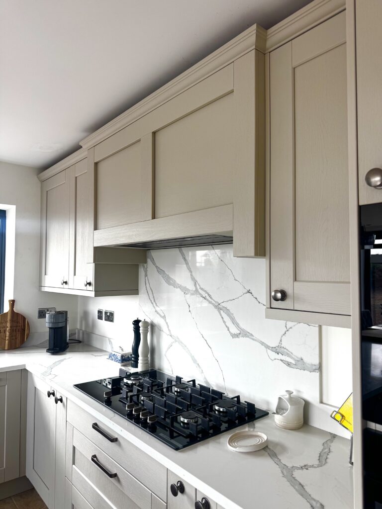 Recent Projects | A Kitchen Designed for the Next Generation: A Bespoke Reed Green & Taupe Kitchen