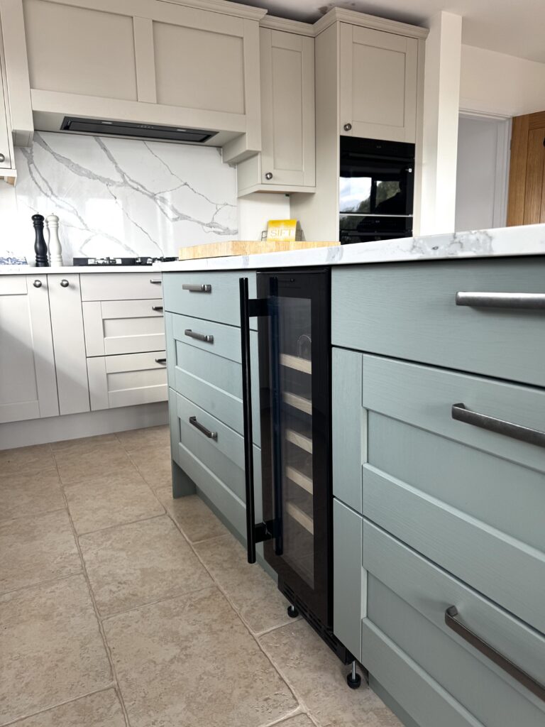 Recent Projects | A Kitchen Designed for the Next Generation: A Bespoke Reed Green & Taupe Kitchen