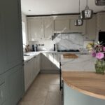 Recent Projects | A Kitchen Designed for the Next Generation: A Bespoke Reed Green & Taupe Kitchen