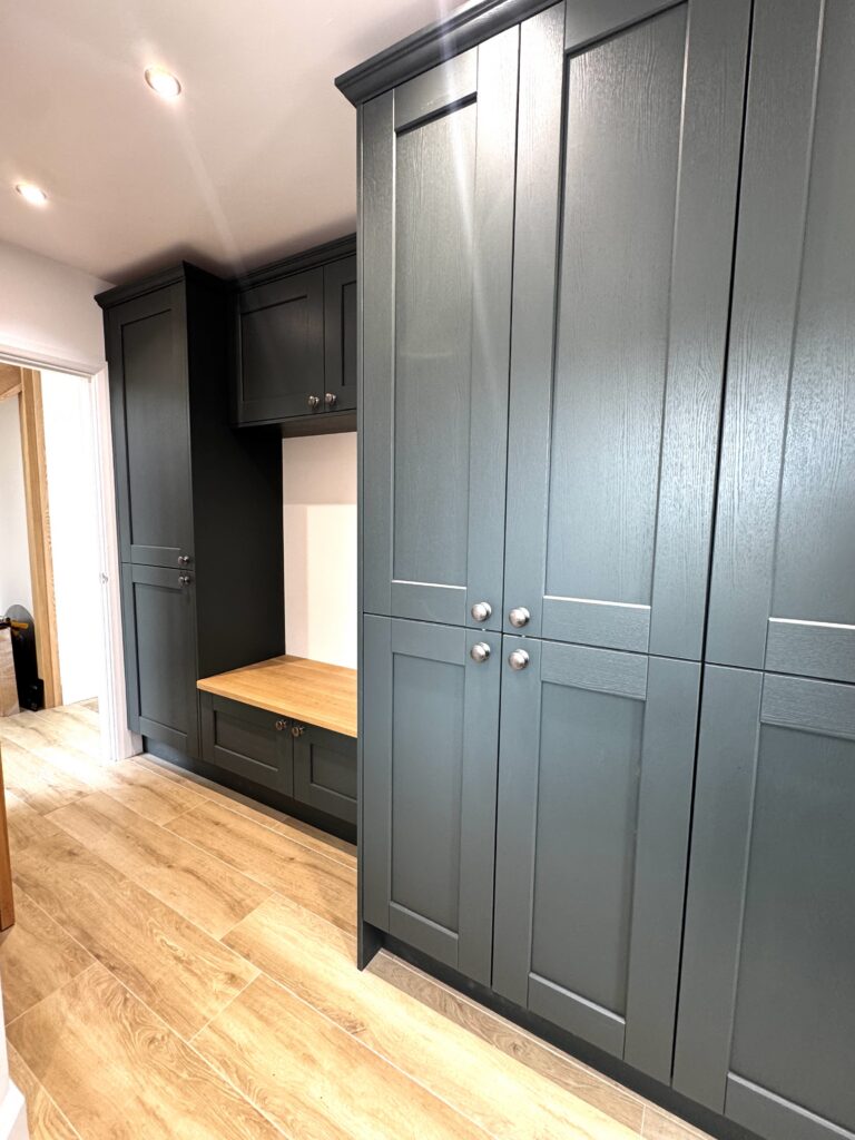 Recent Projects | A Kitchen Designed for the Next Generation: A Bespoke Reed Green & Taupe Kitchen