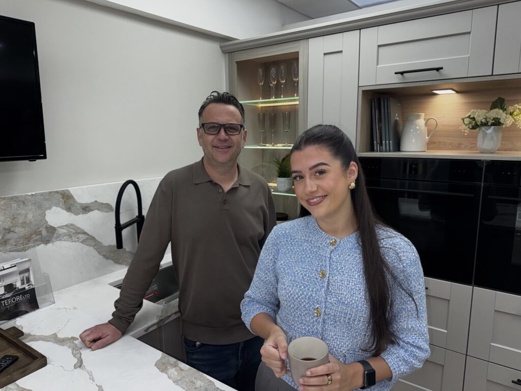 Recent Projects | A Kitchen Designed for the Next Generation: A Bespoke Reed Green & Taupe Kitchen